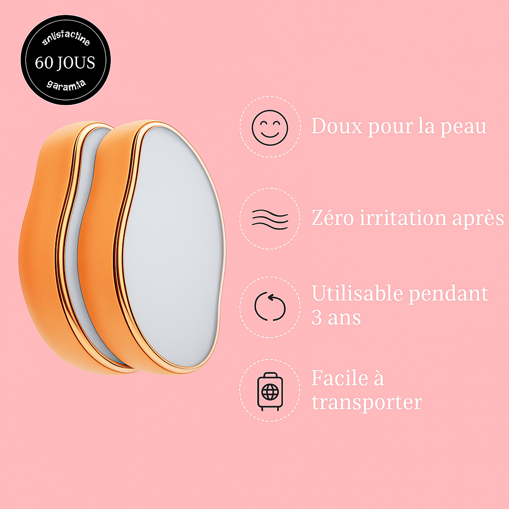 LISSÉ SANS DOULEUR ! - ÉPILATEUR EN CRISTAL
