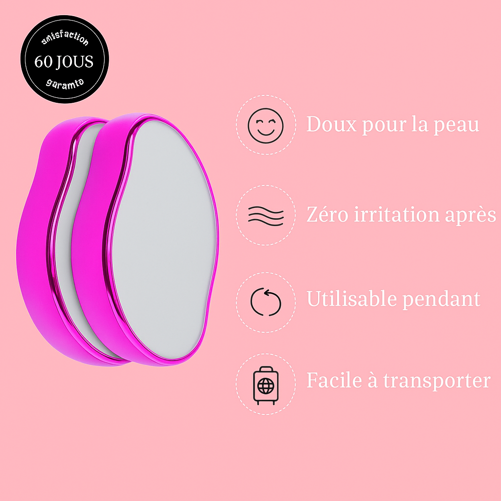 LISSÉ SANS DOULEUR ! - ÉPILATEUR EN CRISTAL