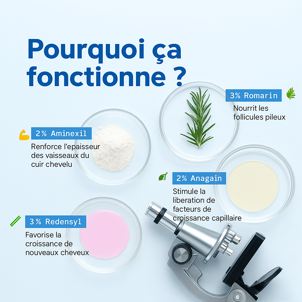 Sérum roll-on stimulant de croissance capillaire – Voyez la croissance des cheveux en 4 semaines
