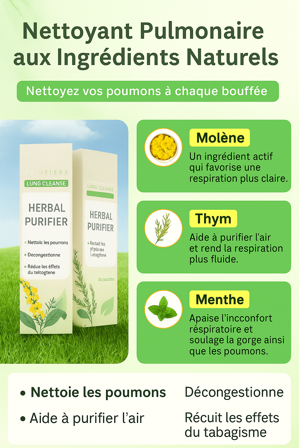 LOVILDS Bâton de Relaxation à la Molène – Apaise les Poumons, Détoxifie, Rafraîchit l'Haleine