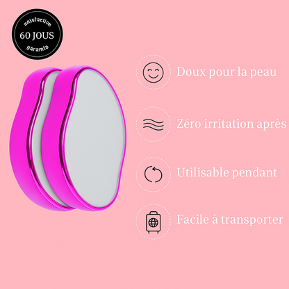 LISSÉ SANS DOULEUR ! - ÉPILATEUR EN CRISTAL