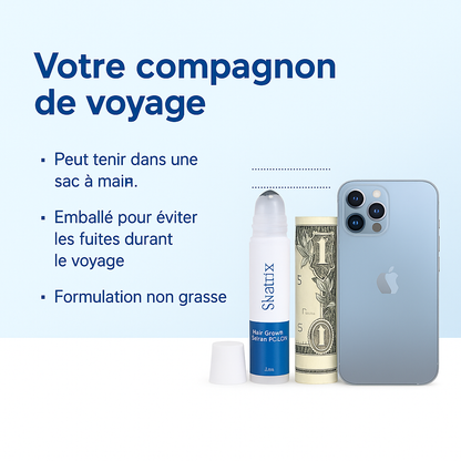 Sérum roll-on stimulant de croissance capillaire – Voyez la croissance des cheveux en 4 semaines